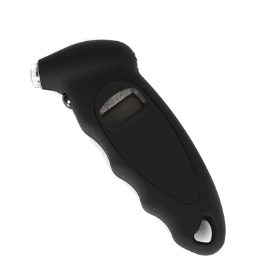 Car tire pressure gauge, tire pressure monitor with precision digital display, car tire pressure gauge, automobile tire pressure gauge (Air pressure gauge/tire pressure gauge) - black