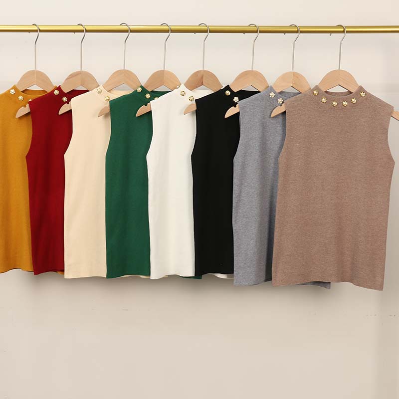 White base tank top sleevless