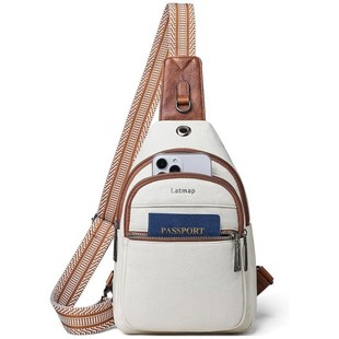 New Amazon bag women's large capacity Women's chest bag simple trendy shoulder messenger bag fashion pu shoulder bag