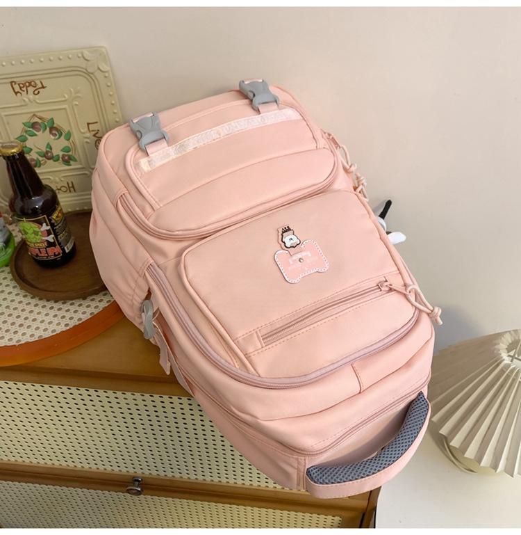 Exquisite schoolbag, large-capacity lightweight backpack for both men and women, backpack for 2024 junior high school, senior high school and college students, for commuting undefined