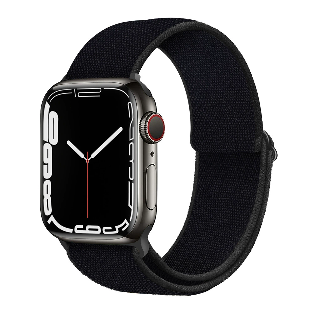 Ремешок для часов (Apple) для Apple Watch 5/6/7/8/SE, эластичный нейлоновый, пластиковый разъём, мультиразмер