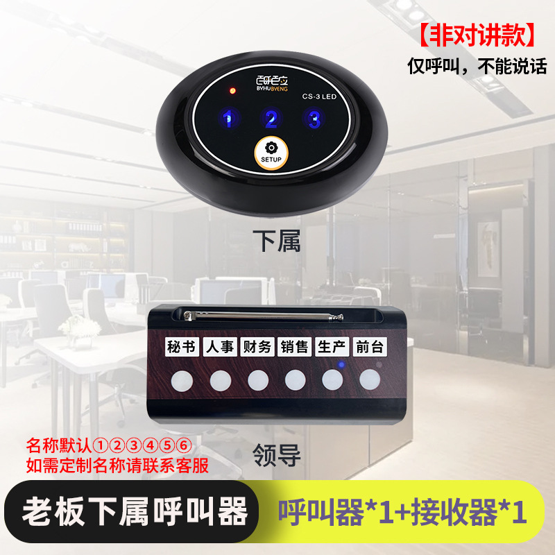 호출 1명, 클래식 모델 1명(리더 호출 1명, 하위 모델 1명) 비인터콤 모델