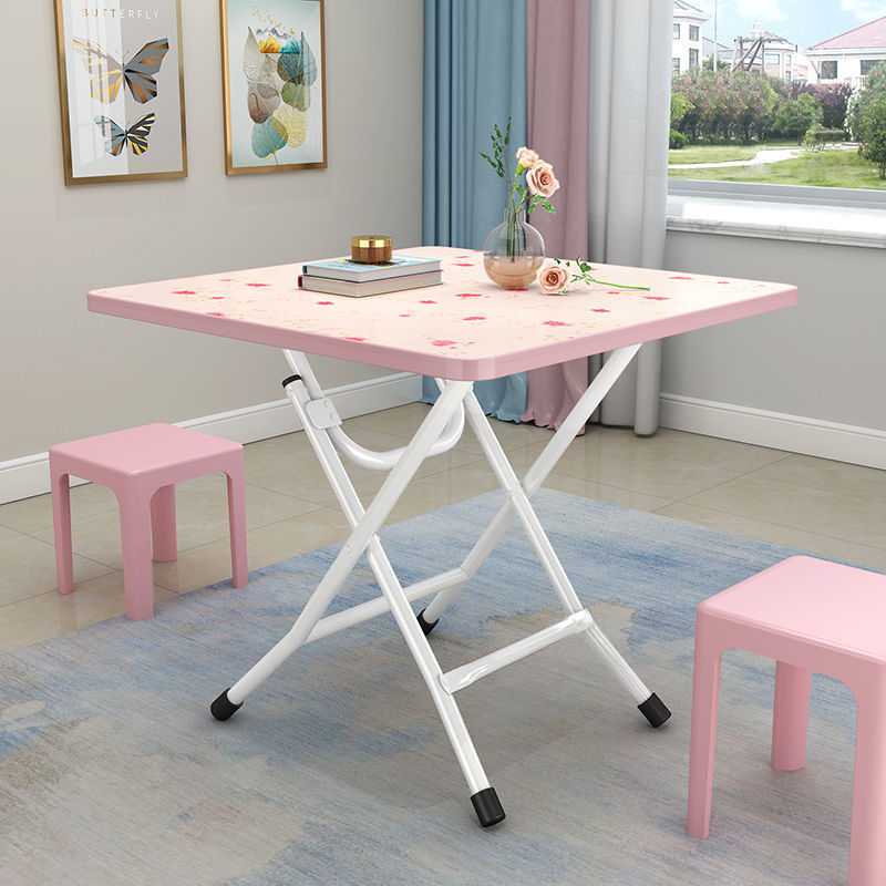 Mesa plegable mesa de comedor plegable simple mesa de comedor casera pequeña mesa de alquiler de habitaciones puestos de mesa de comedor simple de tipo pequeño