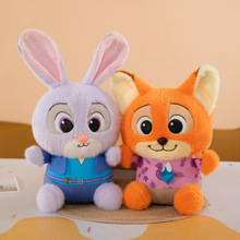跨境新款疯狂动物城朱迪尼克公仔毛绒玩具狐狸兔子玩偶公仔抱枕