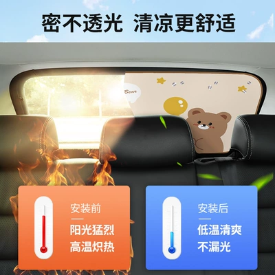 and heat insulation rear window – Sun shade