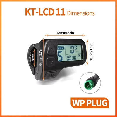 Cross-border hot-selling bicycle modified electric with Quantum KT-LCD11 LCD meter/waterproof connector (Elektromobil cihazları)