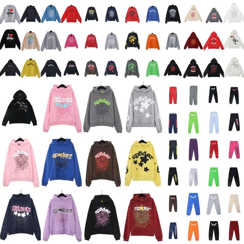 【High Quality】Street Hip-Hop New Style Handmade Rhinestone 555 Spider Couple Hoodie Sweatshirt 【High Quality】Street Hip-Hop New Style Handmade Rhinestone 555 Spider Couple Hoodie Sweatshirt