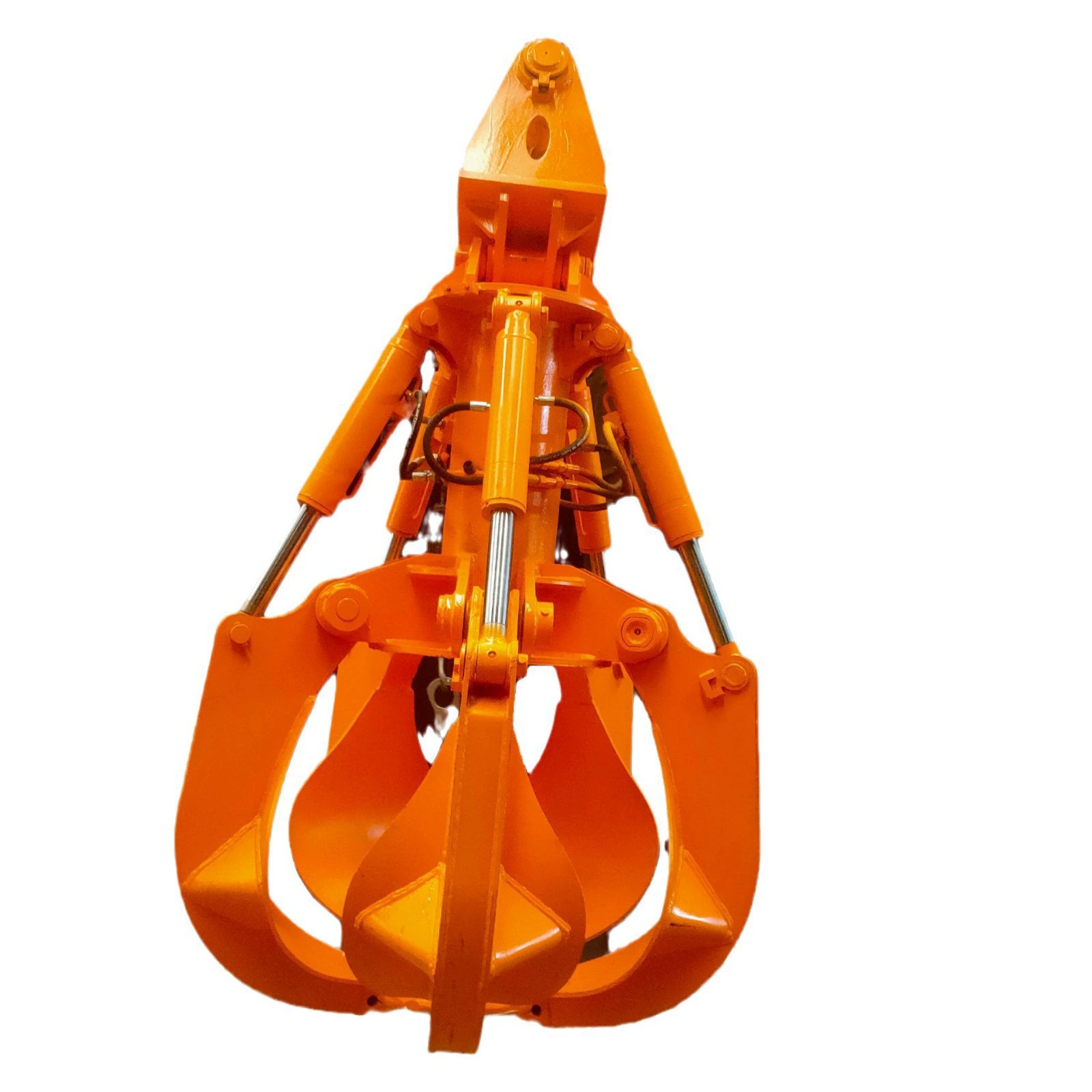 Многолепестковый захват для цветков сливы, гидравлический поворотный зажим на 360 градусов, стальной станок, многофункциональный двухцилиндровый поворотный трехзубый механический захват