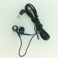 有線ヘッドフォンメーカー卸売航空ヘッドフォン 3.5 ミリメートル音楽ヘッドフォン印刷可能なロゴ