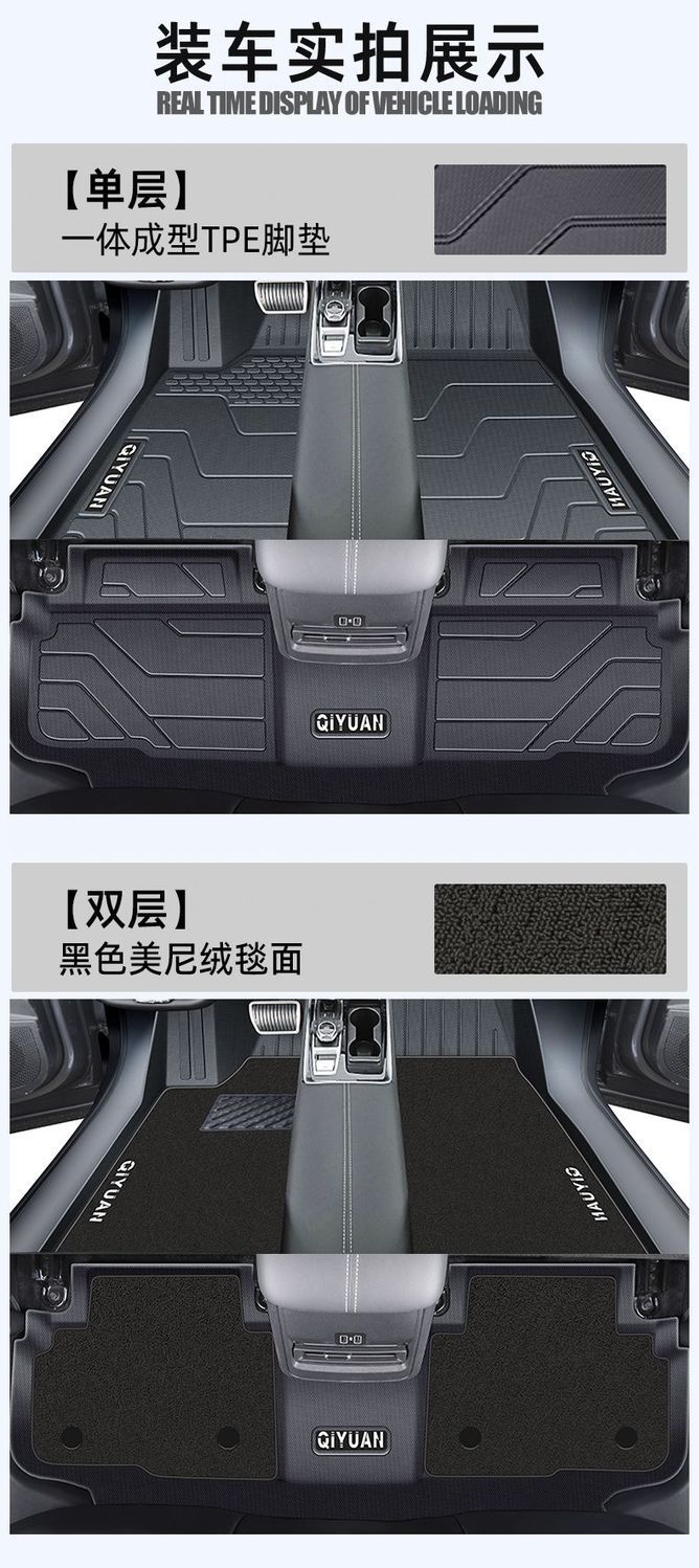 Suitable for Changan Qiyuan Q05 Foot Mat Changan TPE Foot Mat Surrounding Floor Mat Automotive Supplies Interior Decoration New