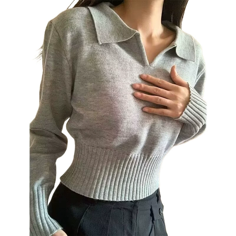 Осенняя красная sexy сумка, вязаный свитер, футболка, стиль Chanel, западный стиль
