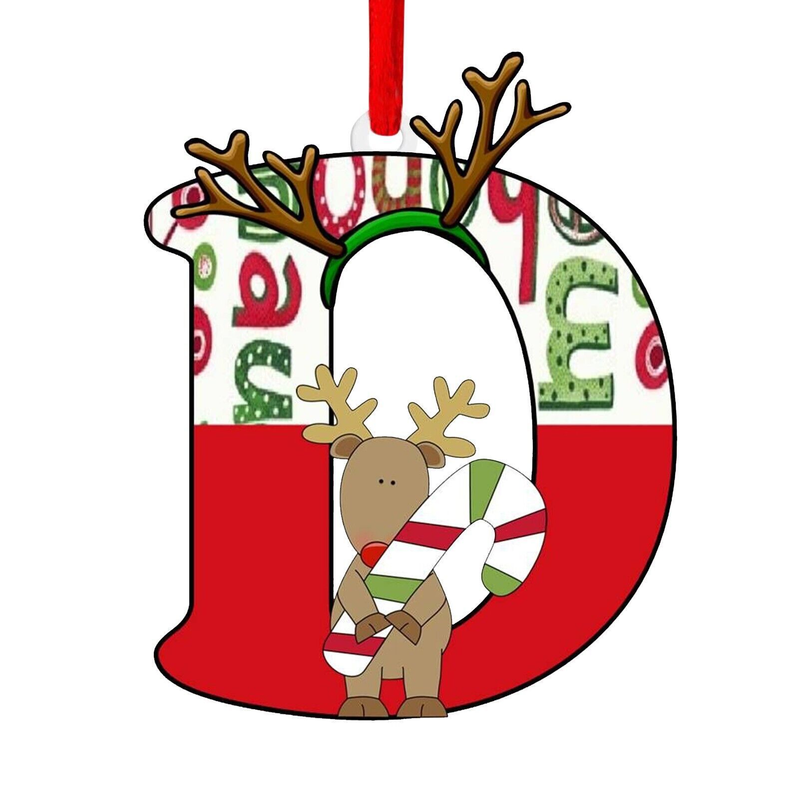 Nuevo alfabeto inglés creativo transfronterizo acrílico plano árbol de Navidad decorativo regalo de decoración de fiesta image 9
