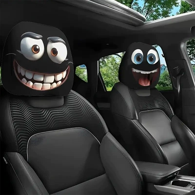 Universal seat cover: Customizable with Labels and - hellcat-blue-cat-mix-double-sided-printing-2-pack