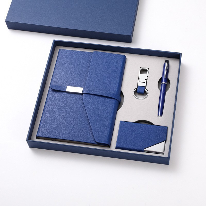 Cuaderno de negocios transfronterizos caja de regalo personalizada logotipo impreso foldable cuaderno de mano entrega mundial rápida portátil