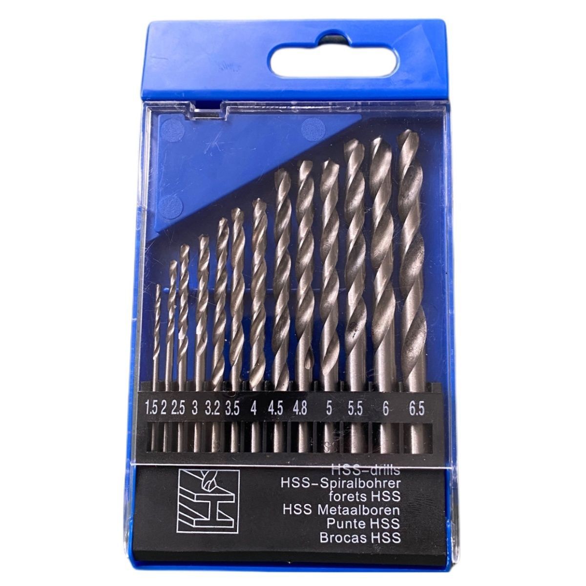 不锈钢钻头麻花钻套装金属电钻-13件套高速钢钛涂层钻头套装热销