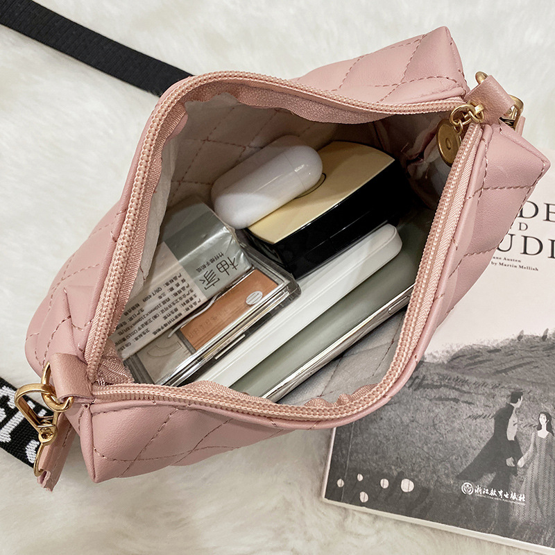 2022 nuevo rombo bolso de mujer casual pequeño bolso cuadrado bolso de mensajero de hombro pequeño bolso de teléfono móvil fresco moda pu Bolso pequeño