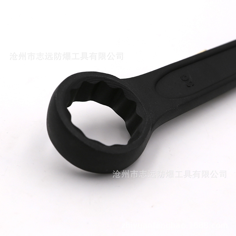 沧州批发五金工具直柄单头梅花扳手40铬材质22-150mm梅花扳子