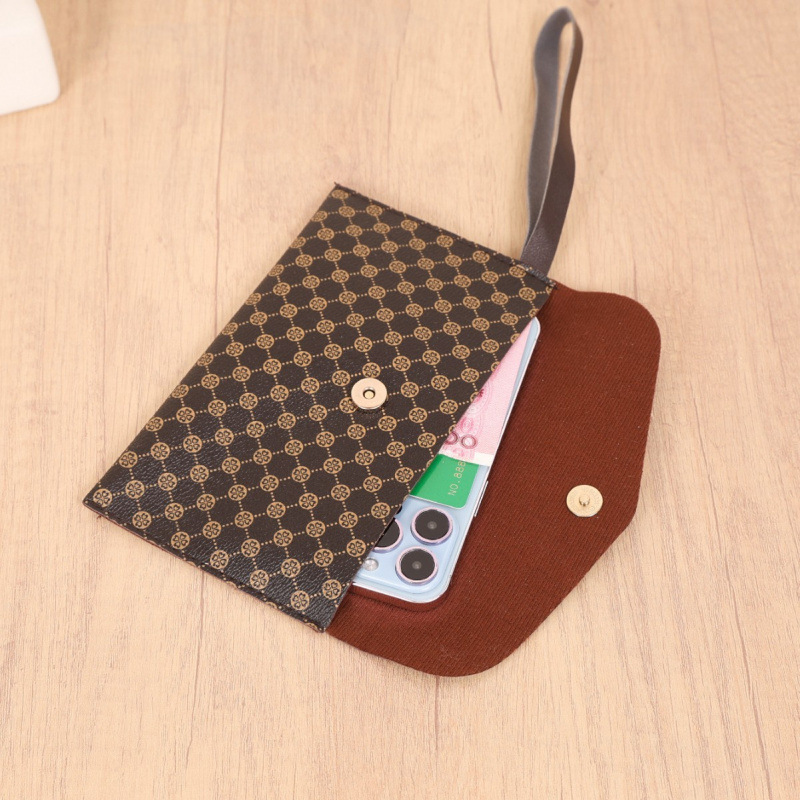Bolso de Mano Tipo Sobre Retro de PU con Cierre Magnético para Uso Diario image 4
