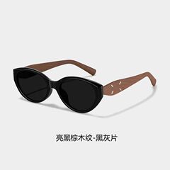 复古猫眼墨镜女款2025新款高级感欧美时髦辣妹凹造型窄框太阳眼镜