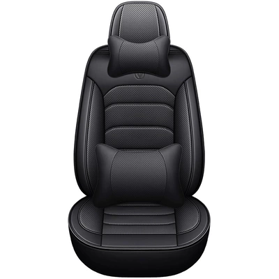 Small Cars, Summer Perforated Leather — Seat cushion, seat cover - mysterious-black-deluxe-edition-general