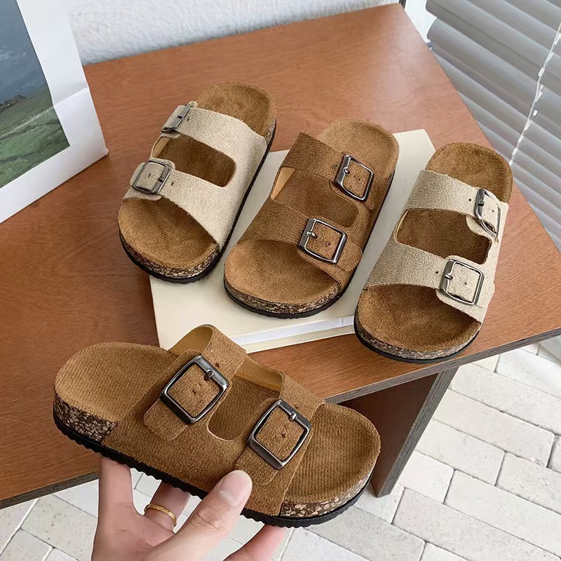 2025 New Summer Outer Wear Casual Home Children's Slippers Flat Thick-Soled Slippers Boys Wholesale Autumn