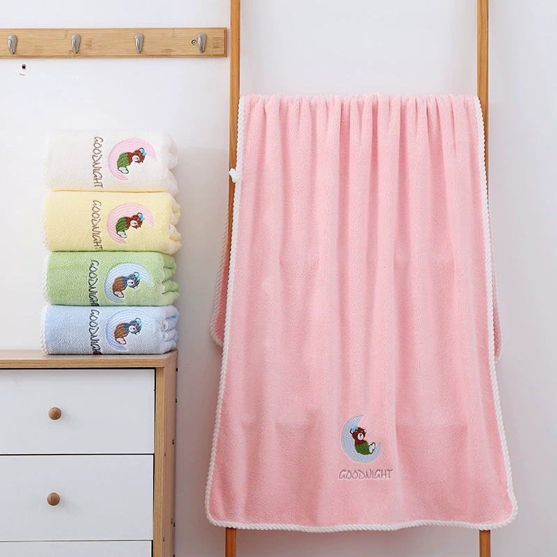 Quick dry coral bath towel, 80×160cm, increased thickness