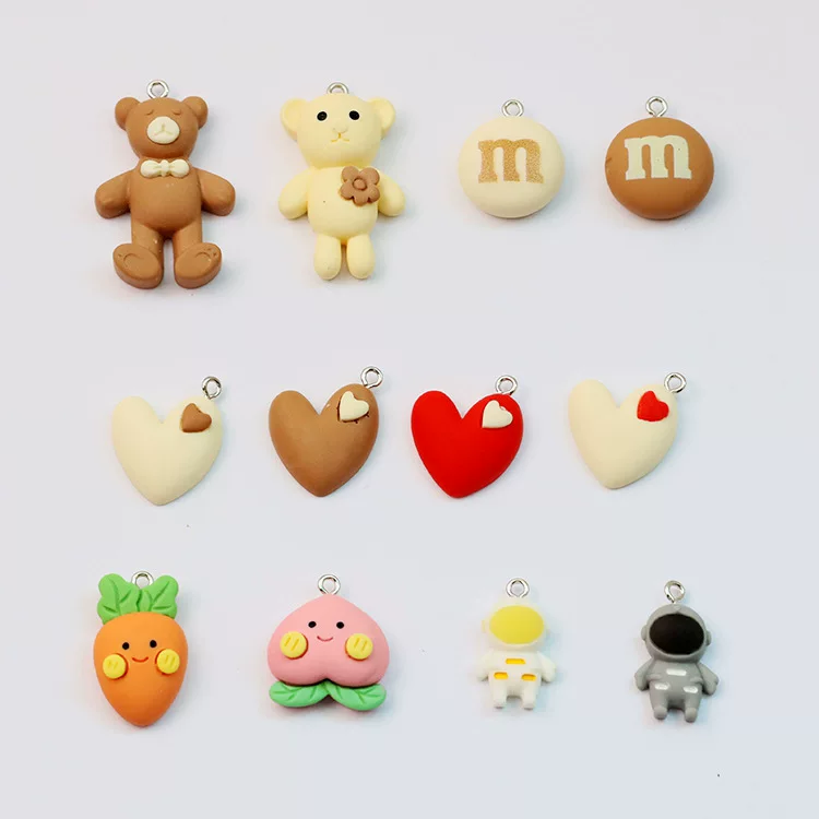 Ключница с рисунком, брендовый аксессуар, серьги, DIY, с маленькими медведями