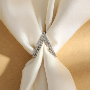 Factory direct simple three-ring scarf buckle scarf buckle brooch file women's corsage shawl scarf buckle