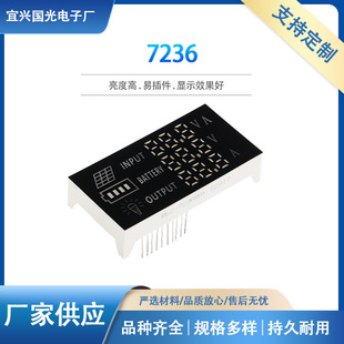 Digital tube 7236 highlight temperature monochrome red and white photoelectron dot matrix screen LED digital tube