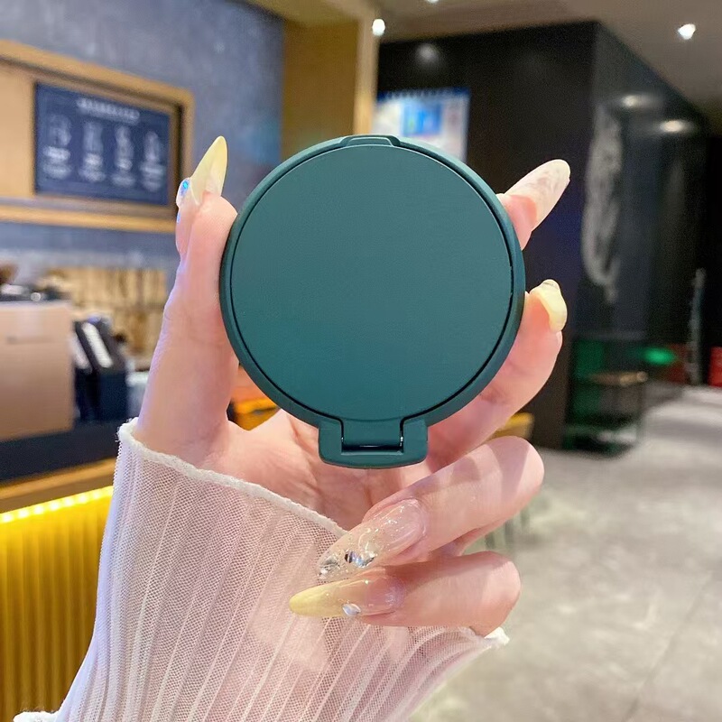 アップル16化粧鏡携帯電話スタンド華為粟15純色アニメ怠け者携帯ケースバックスタンドを適用する|undefined