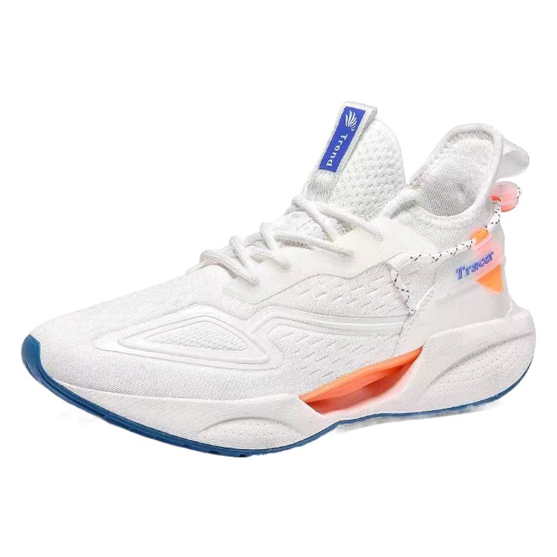 Moda casual zapatilla de deporte de los hombres de primavera y otoño de malla transpirable refrescante zapatos para correr Comercio exterior al por mayor de fondo suave estilo coreano zapatos de coco