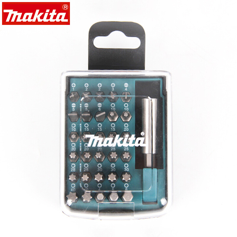 牧田B-45406电动螺丝批头一字形十字型梅花形螺丝刀批头组合套装