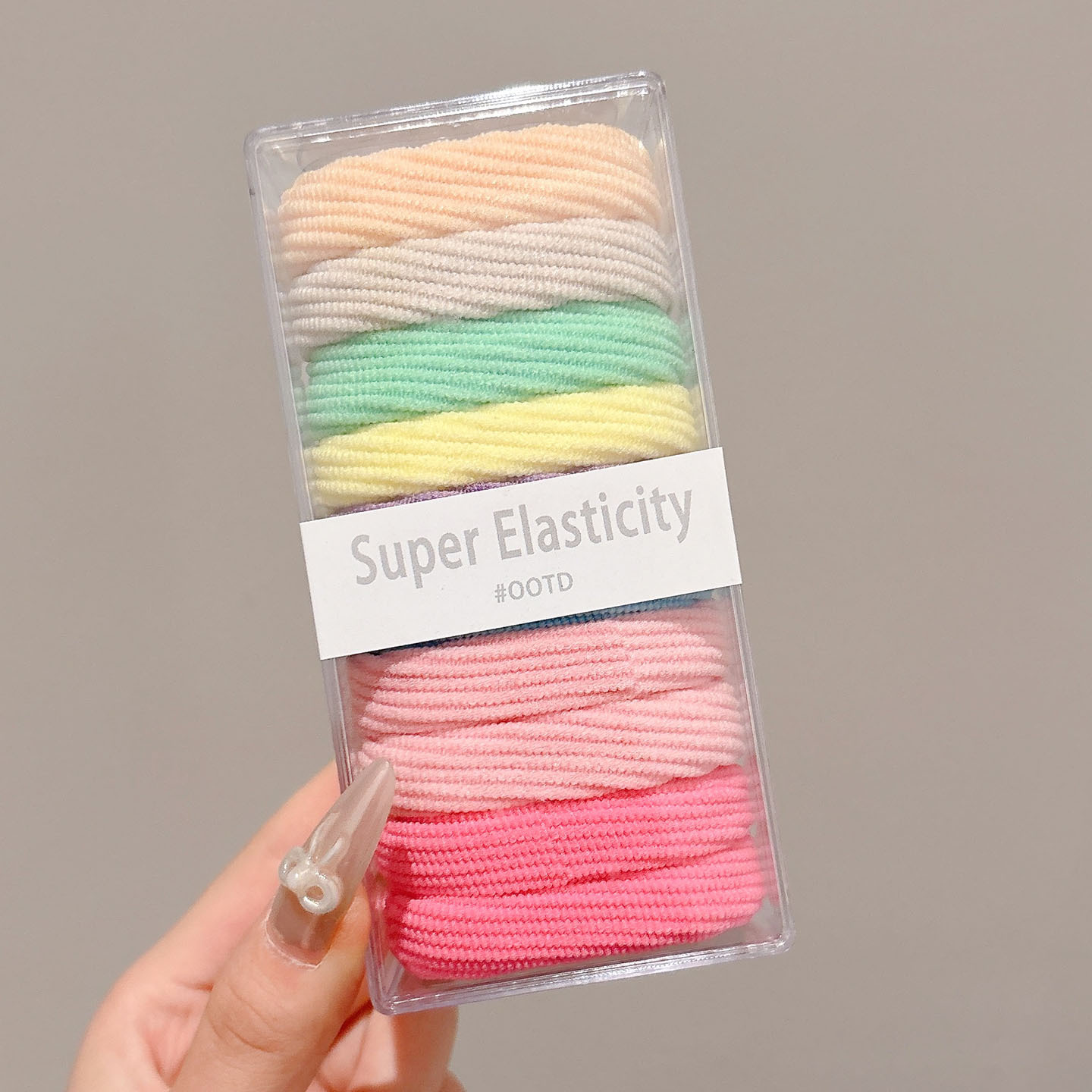 Cuerdas de cabello de alta elasticidad sin costura, anillo de cabello de cola de caballo, cuerdas de cabello de correa femenina, cuerdas de cabello de bola simple, cubierta de cuero cabelludo