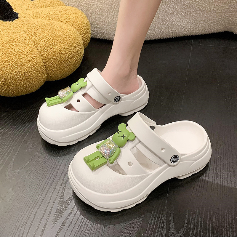 Cartoon cute ultra-soft mule platform