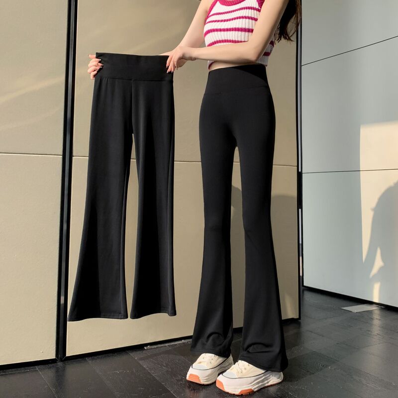 Shark Pants, Flared Pants, Women's Outer Leggings, High-Waisted, Slimming Look, Butt-Lifting, Tummy-Tightening, Spring & Fall Yoga Horse Hoof Pants Shark Pants, Flared Pants, Women's Outer Leggings, High-Waisted, Slimming Look, Butt-Lifting, Tummy-Tightening, Spring & Fall Yoga Horse Hoof Pants