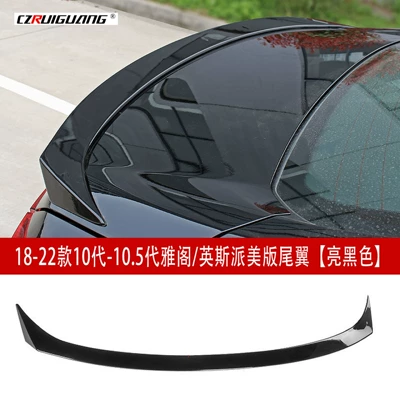 Skirt, Rear Wing, Top Wing, Louver, Big Surrounded - 18-22-10th-generation-105th-generation-accordinsipai-american-version-rear-wing-gloss-black