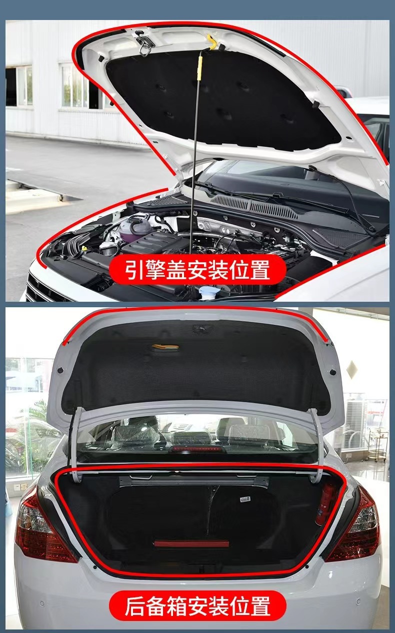 【Three-Layer Six-Hole】Car Sealing Strip, Thickened Car Door Seal Strip, Waterproof, Dustproof, Soundproof Strip, Door Frame Windproof Strip