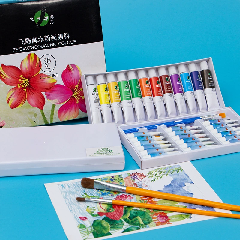 Set, pigment Chinese art gouache for elementary school students, 24 colors