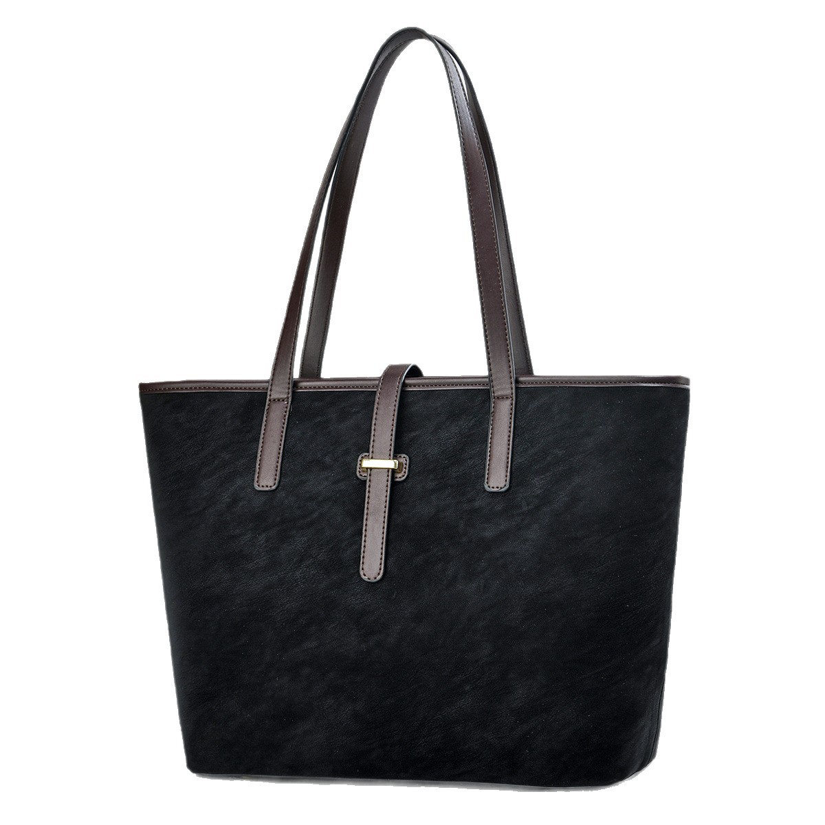 Bolso retro de gran capacidad bolso de hombro de color sólido bolso de moda atmósfera bolso de mano mochila casual Totebag