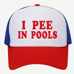 New Titties And Beer Printing Mesh Cap Trucker Cap Breathable Baseball Cap Sunshade Cap