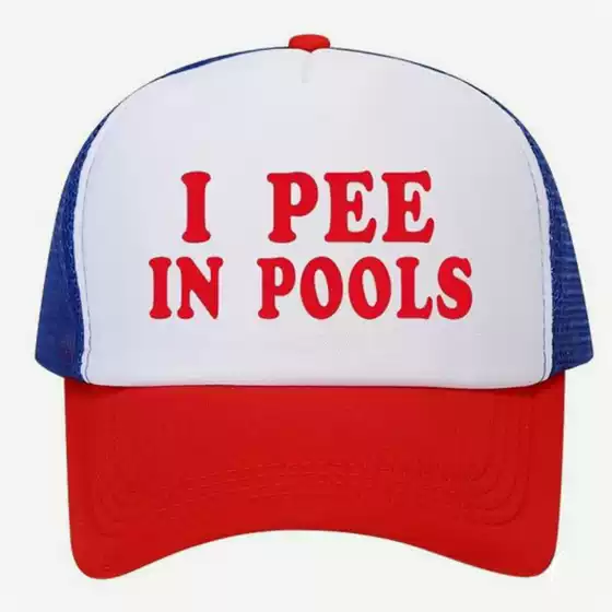 New Titties And Beer Printing Mesh Cap Trucker Cap Breathable Baseball Cap Sunshade Cap