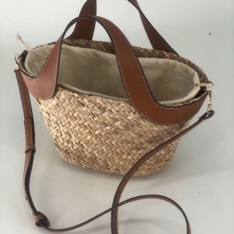 Vacation One-Shoulder French Straw Large-Capacity Corn-Woven Retro Bag New Handbag Beach Bag for Women