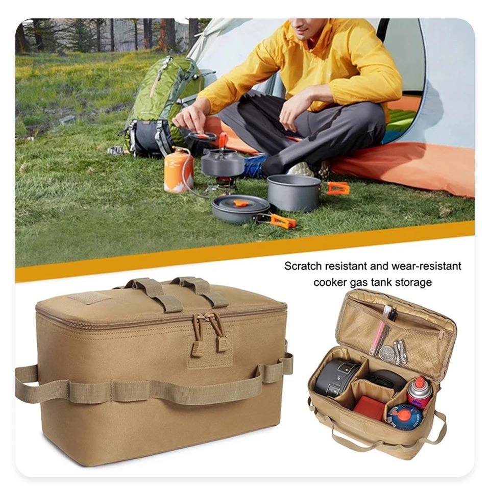 Bolsa de camping al aire libre para fanáticos militares, picnic de camping, bolsa de almacenamiento de herramientas portátil plegable, bolsa de herramientas de almacenamiento ligero, gran capacidad