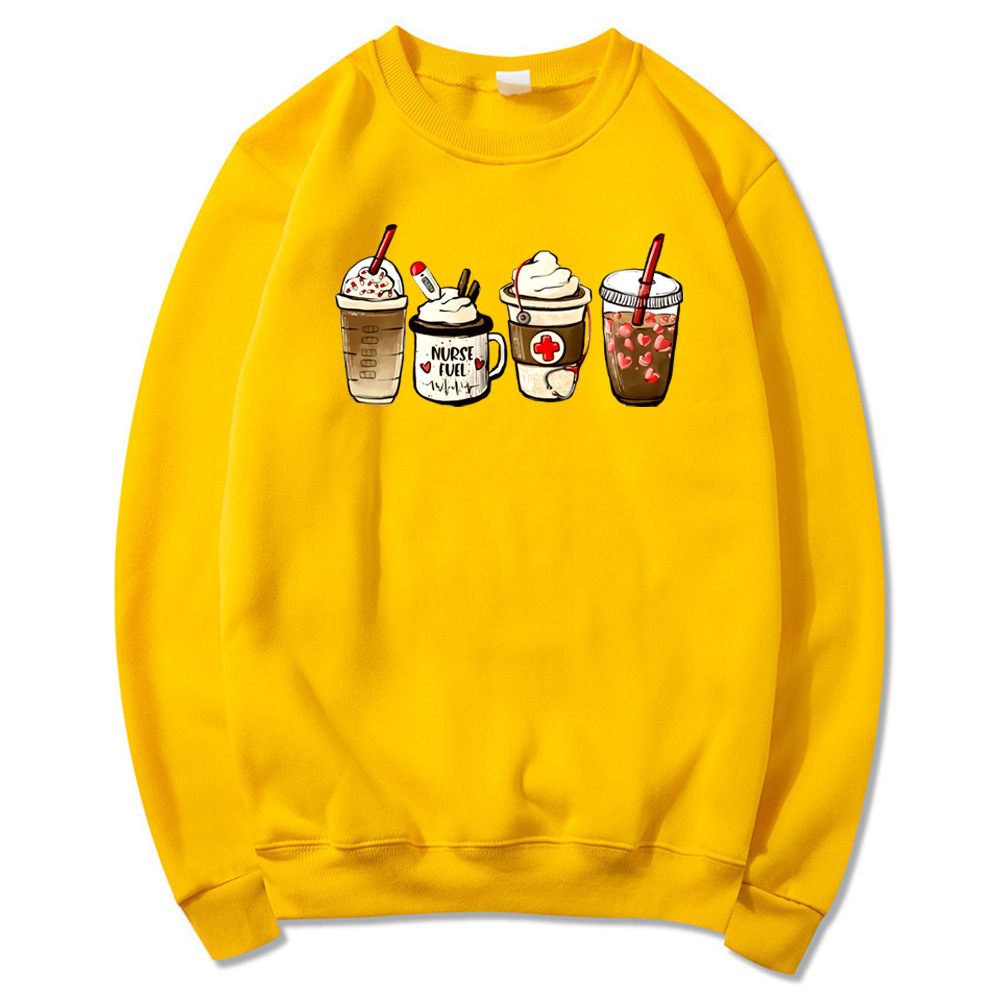 Nurse Fuel Coffee Sweatshirt Iced Coffee Graphic Pullover