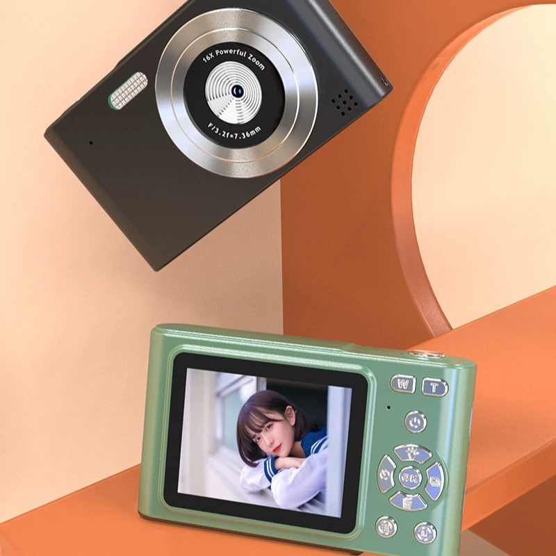 CCD студенческая камера цифровая 4K ультратонкая антишум/антисотрясение, улучшение красоты, смарт-зум, HD спортивная мини с таймером