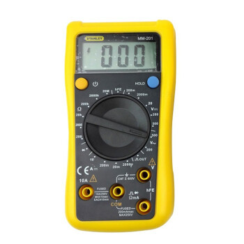 史丹利掌上型数字万用表 数显式高精度电工表 电流表 MM-201-23C