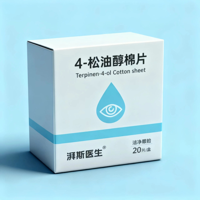 使い捨てティーツリーエッセンシャルオイルコットンシートまぶたダニ除去抗菌クリーニングワイプ 4-テルピネオールアイダニ除去ウェットワイプ|undefined