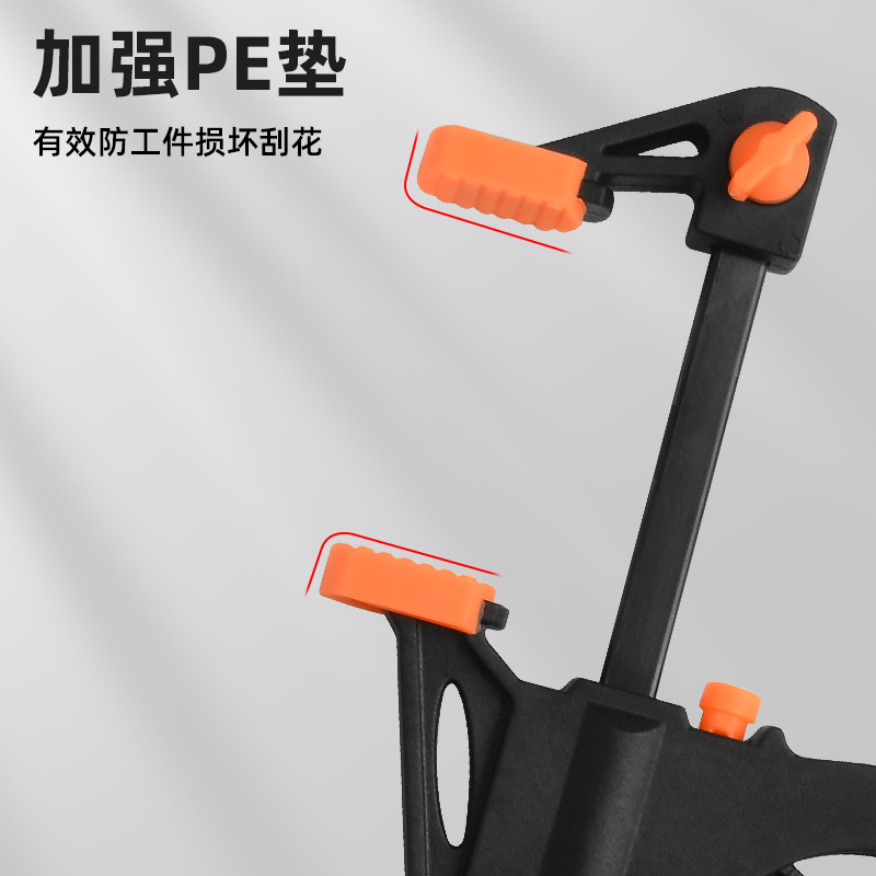 Mini clip F fijo bidireccional transfronterizo clip rápido de nailon clip de carpintería de 4 pulgadas tipo gatillo clip de carpintería al por mayor