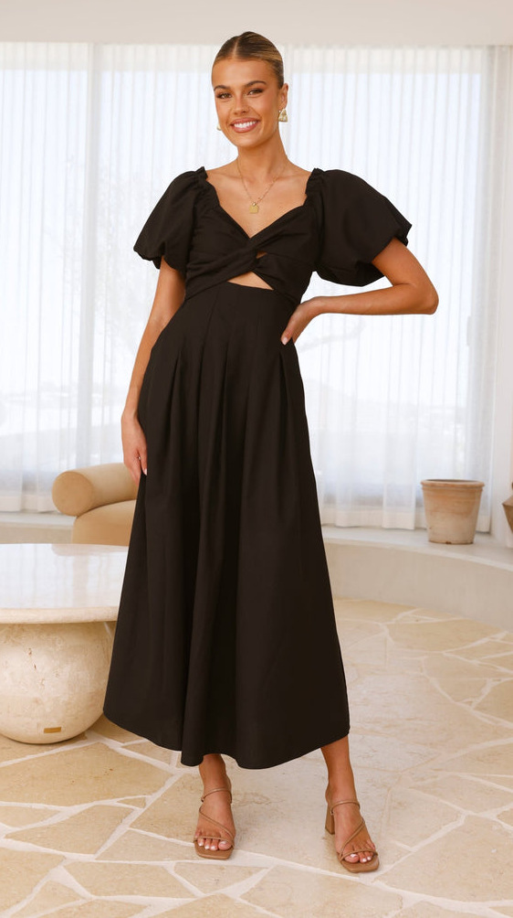 273g Weight Maxi Long Dress Dress Length Type Short Sleeve Sleeve Length Sheath Dress Dresses Type Puff Sleeve Sleeve Type Cotton Fabric Type Mid Waist Waist Line Casual, Daily Occasion V Neck Neckline Regular Fit Fit Type Solid Color Pattern Summer, Spring Season Women's Gender Basic, Simple Style, Classic Style Style S, XL Size Wholesale Women's Basic Simple Style Classic Style Solid Color Casual Daily V Neck Short Sleeve Sheath Dress 10