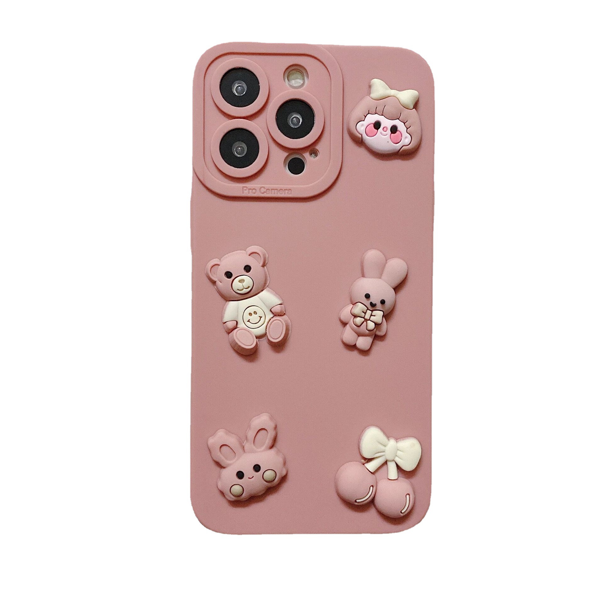 Aplicable a Apple nuevo dibujos animados muñeca creativa estuche de teléfono móvil pupila anti-caída se puede personalizar estuche de teléfono móvil Huawei image 6